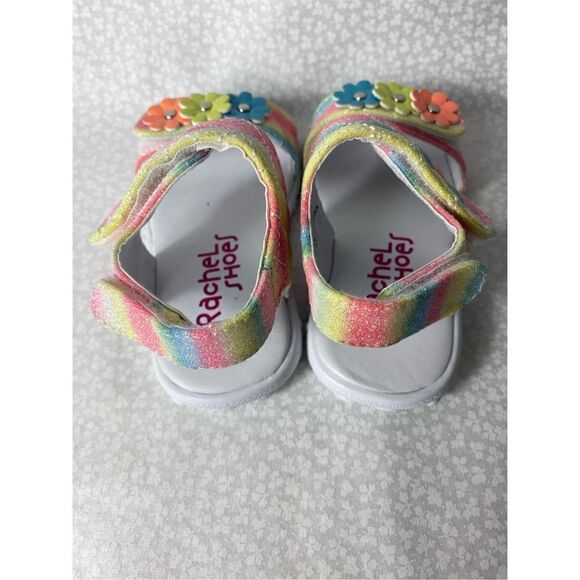 Rachel Shoes Girls 5 Toddler Karla Rainbow Multi Sandals - Picture 4 of 13